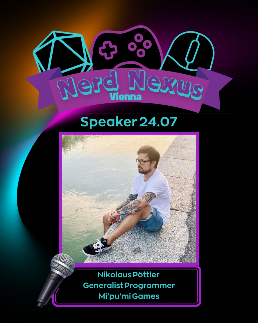 Speaker 24.07: Nikolaus Pöttler, Generalist Programmer bei Mi'pu'mi Games