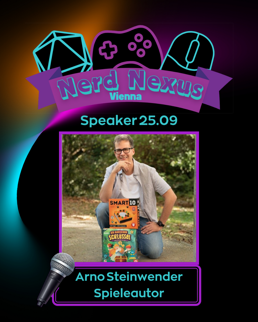 Speaker 25.09: Arno Steinwender, Spieleautor